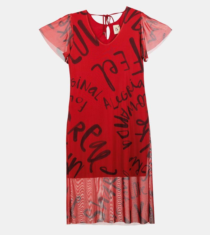 Anekke Red short-sleeve dress Descuentos del mes