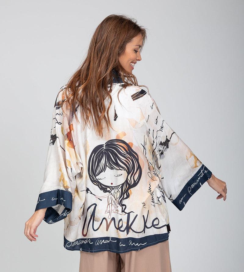 Anekke Short kimono Memories Outlet online
