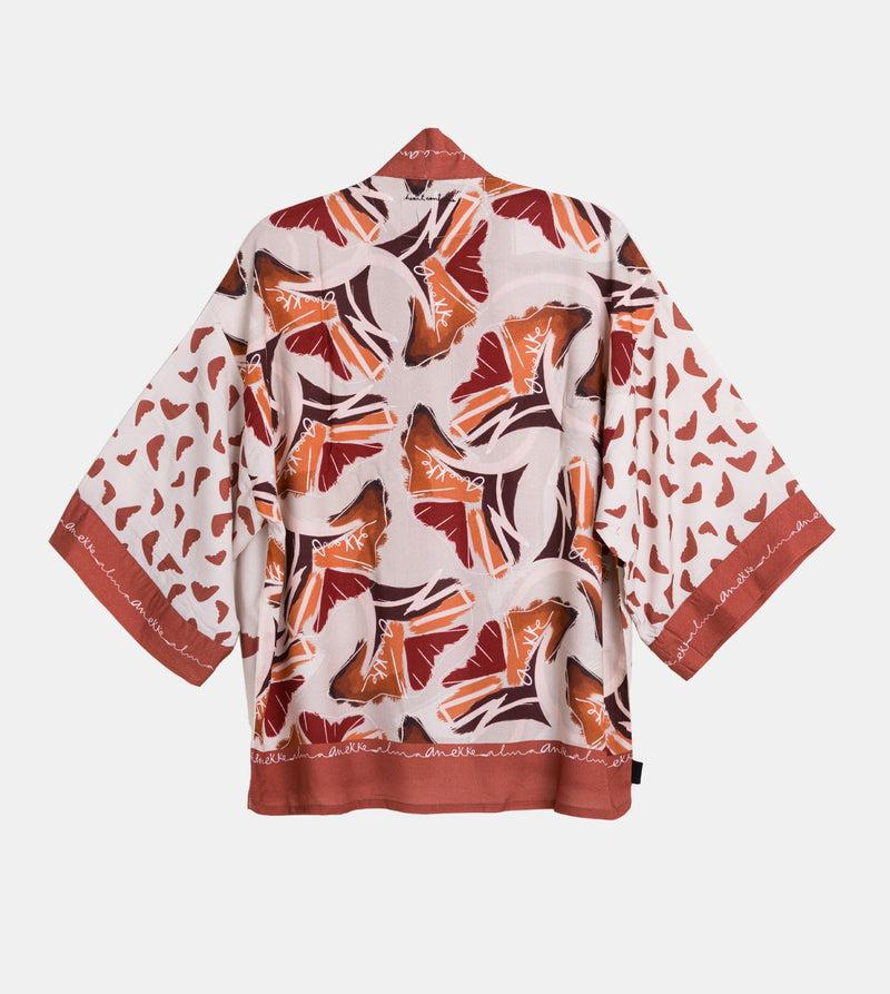 Anekke Red short kimono Rebajas