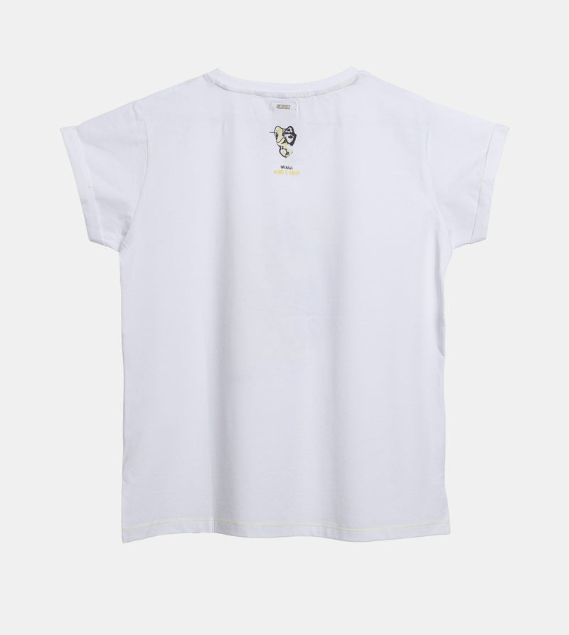 Anekke White and gold short-sleeve T-shirt Anekke Tienda