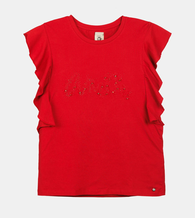 Anekke Red shiny short-sleeve T-shirt Anekke Rebajas online