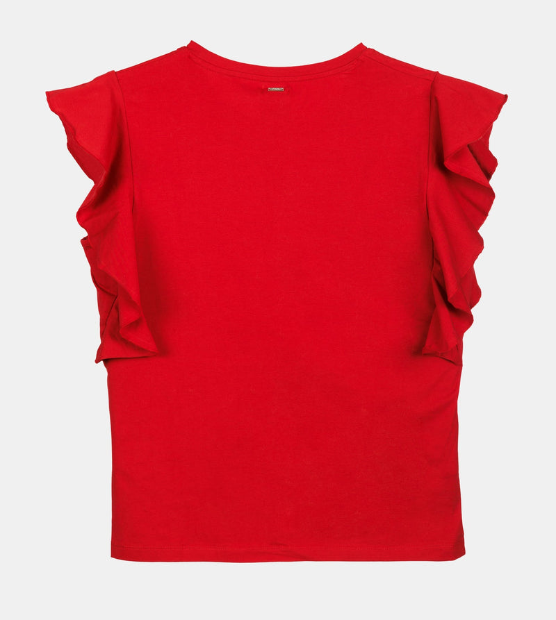 Anekke Red shiny short-sleeve T-shirt Anekke Rebajas online