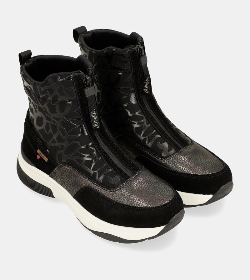 Anekke Dressy black sporty ankle boot Promoción por tiempo limitado