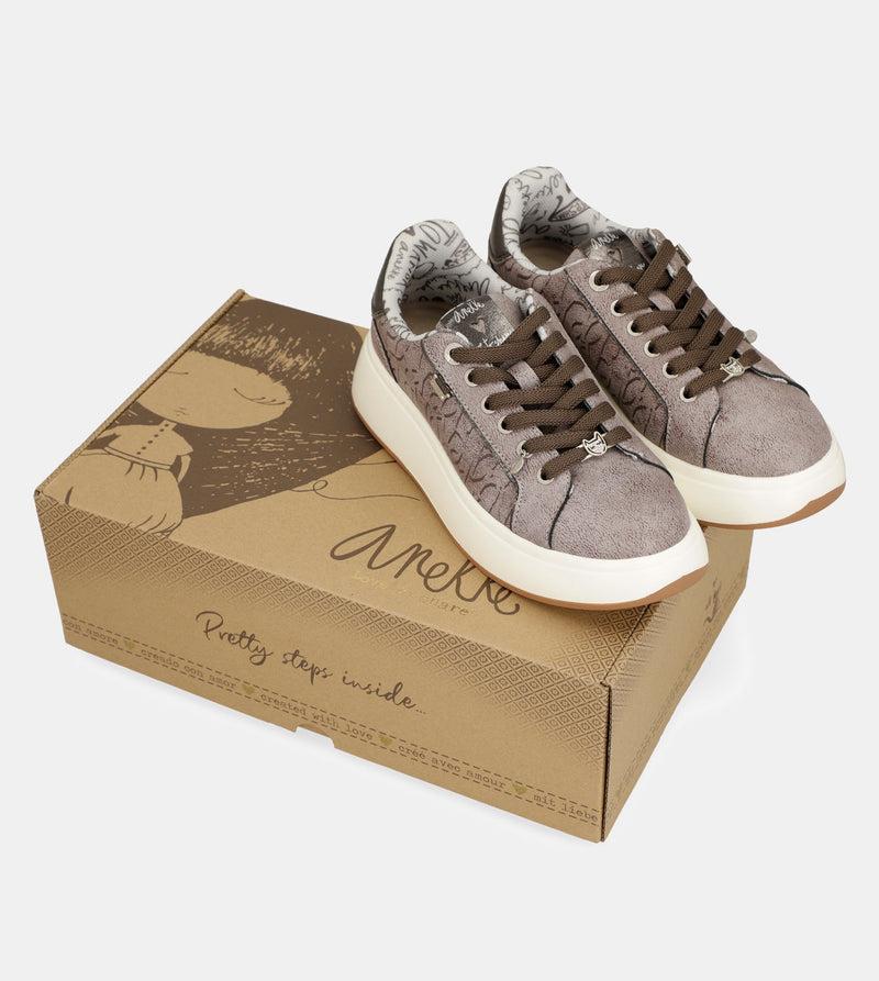 Anekke Casual ecru sneakers Promoción trimestral