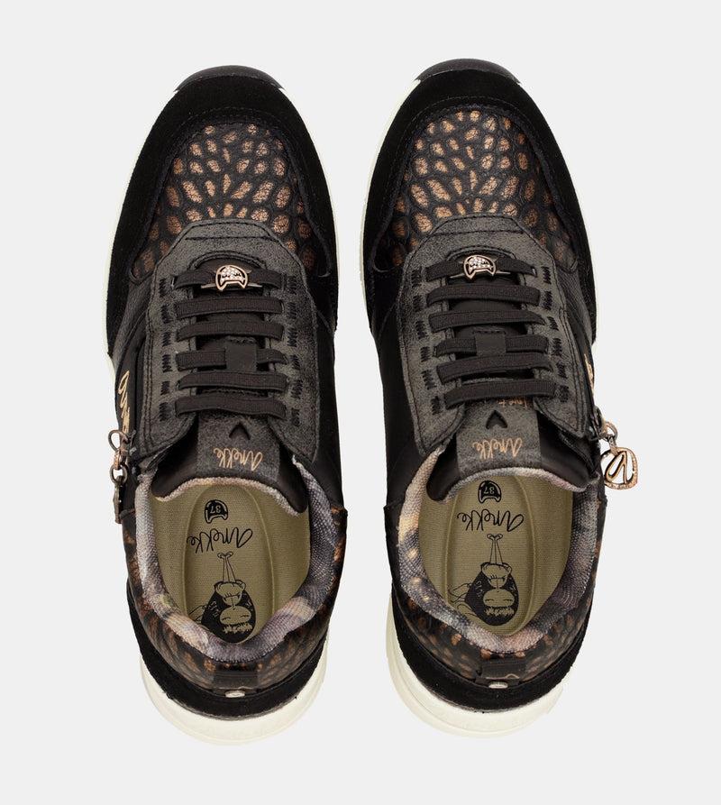 Anekke Dreams black wedge sneakers Grandes descuentos
