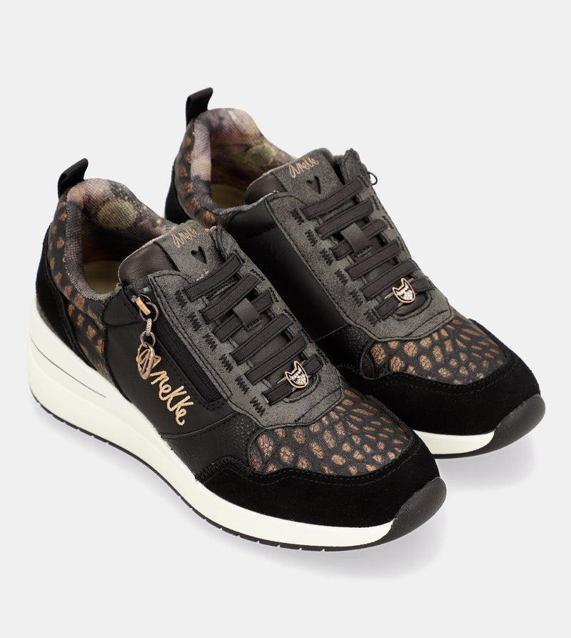 Anekke Dreams black wedge sneakers Grandes descuentos
