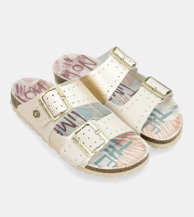 Anekke Women's gold bio sandals Grandes ahorros