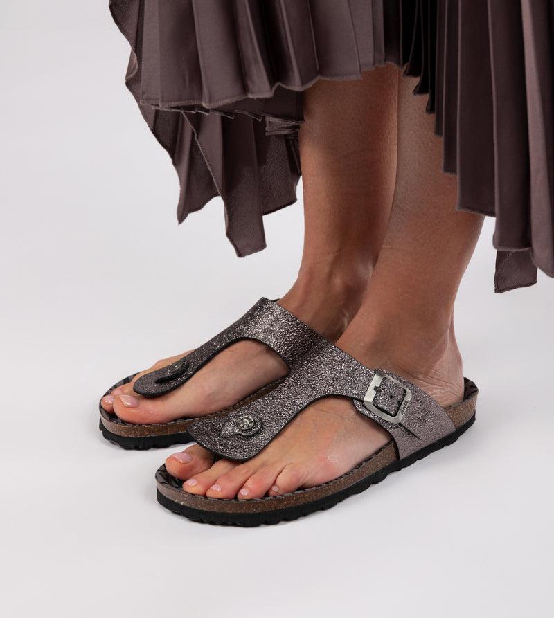 Anekke Women's silver bio sandals Precio ultrabajo