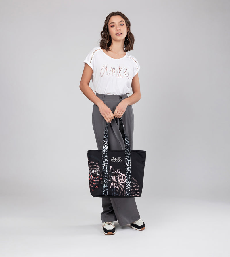 Anekke Black & white wedge sneakers 2025