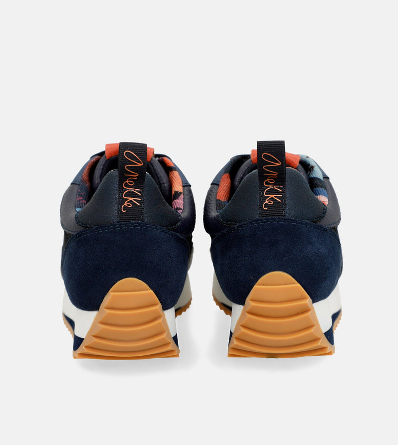 Anekke Navy Blue Palette Patterned Sports Sneakers Outlet online