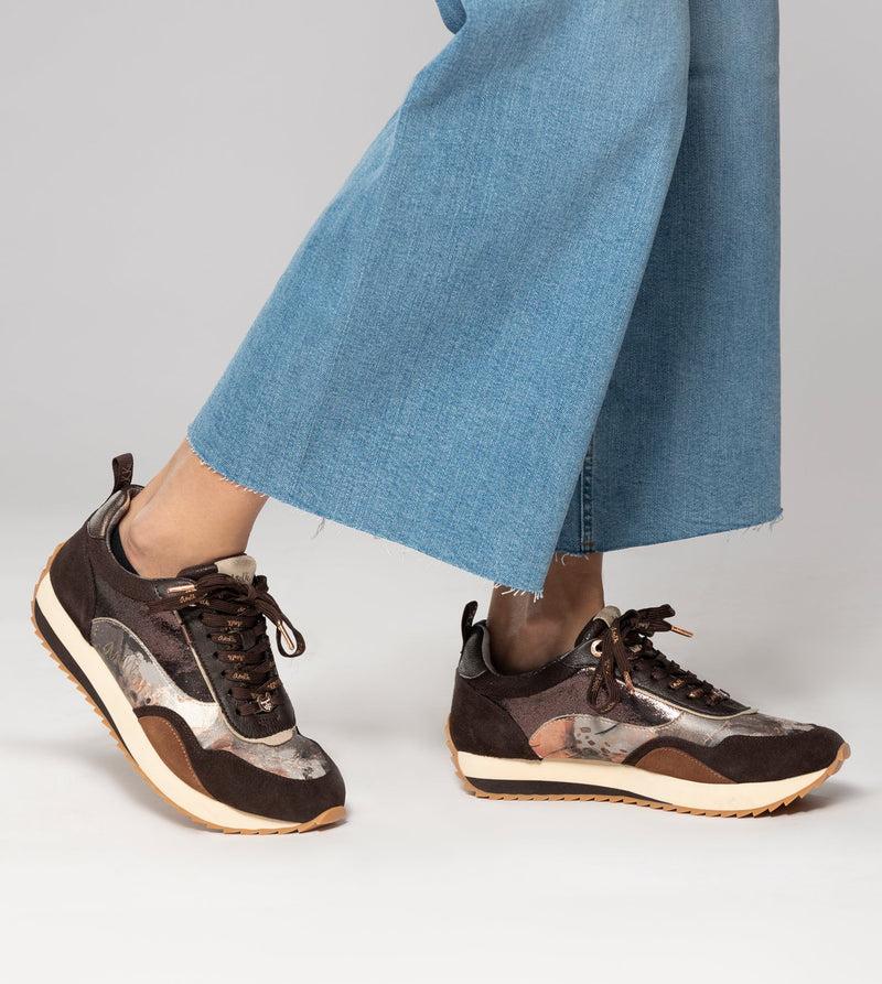 Anekke Brown Palette Patterned Sports Sneakers Venta caliente