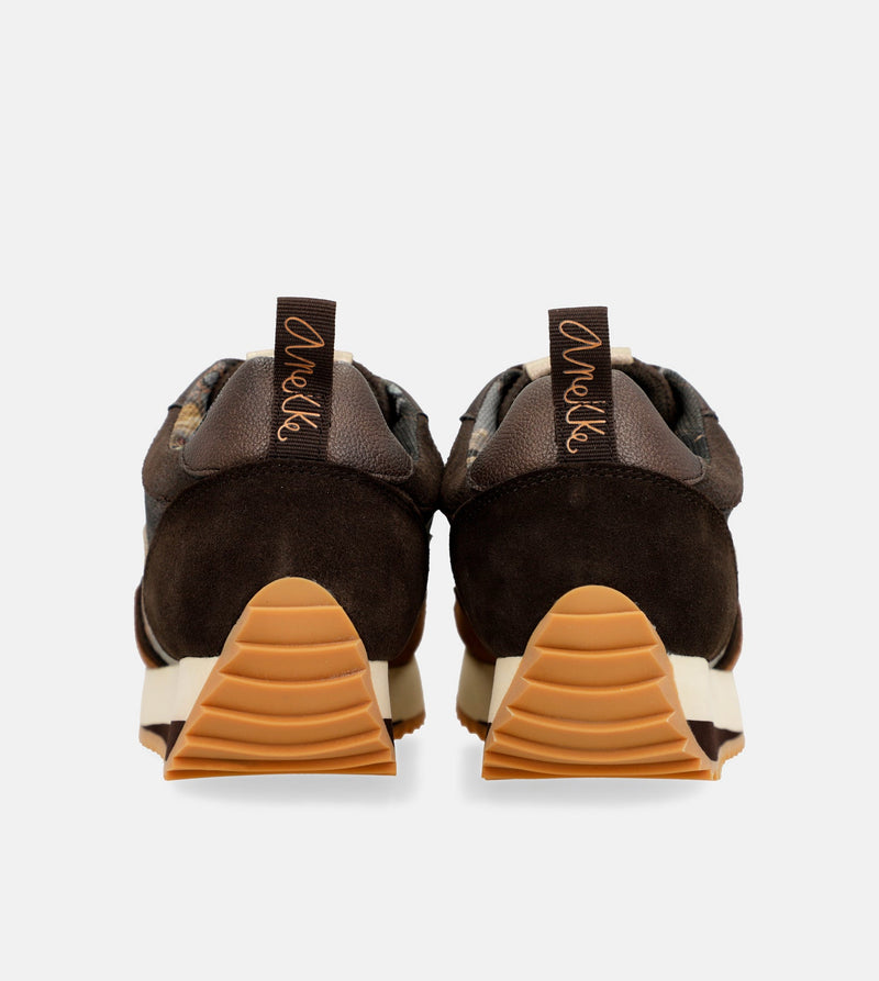 Anekke Brown Palette Patterned Sports Sneakers Venta caliente