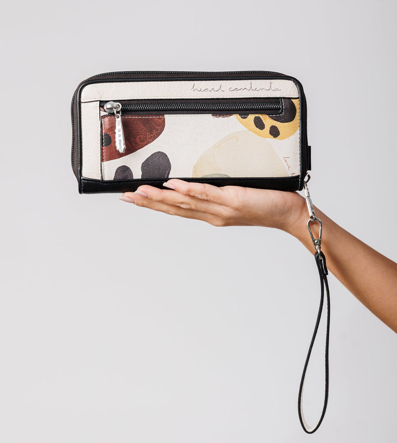Anekke Large printed RFID wallet Alma Envío internacional gratuito