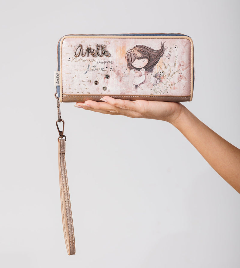 Anekke Large printed RFID wallet Memories Últimos 2 días