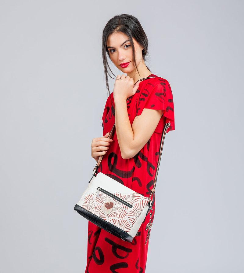 Anekke Printed crossbody bag with 3 compartments Alma Envío internacional gratuito