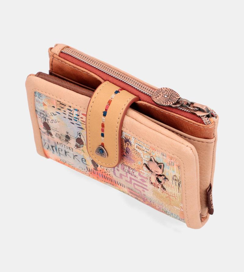 Anekke Tribe medium brown RFID wallet Rebajas de fin de temporada