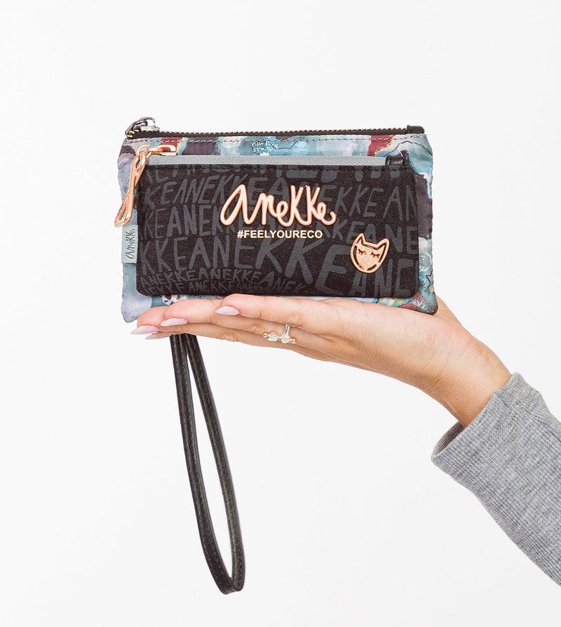 Anekke Nature Woods wallet purse with hand strap Rebajas de fábrica