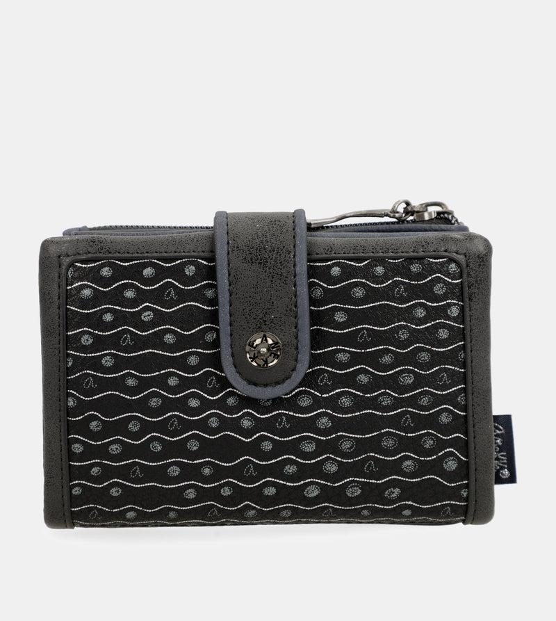 Anekke Studio navy blue flexible medium RFID wallet Tienda