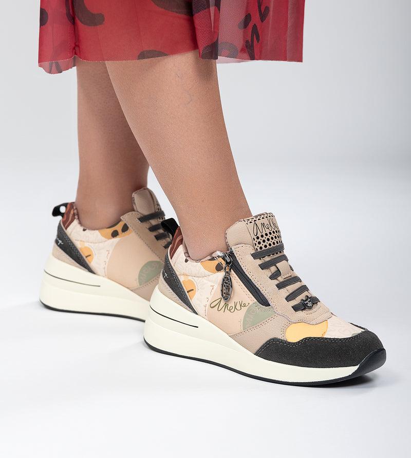 Anekke Multicolored wedge sneakers Últimos 2 días
