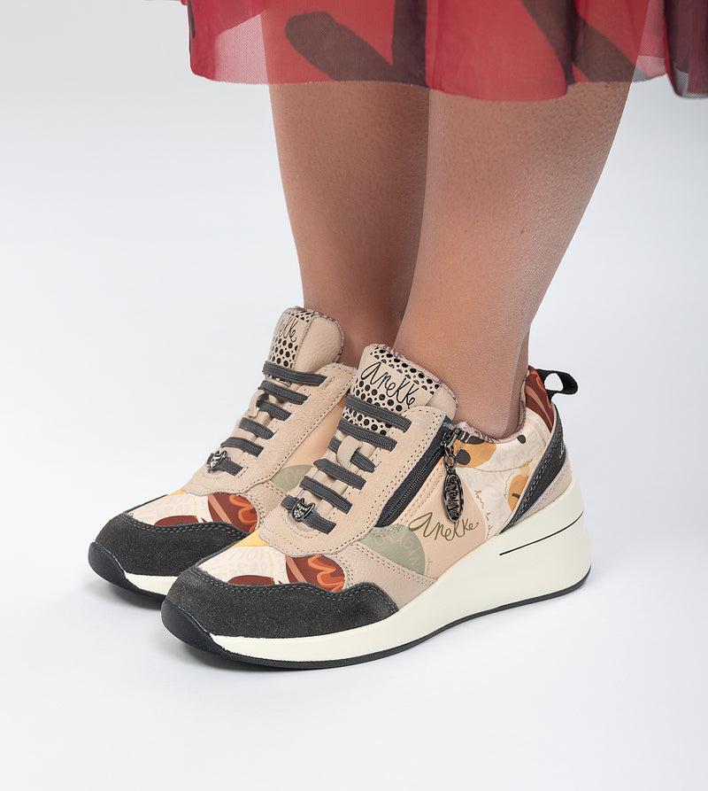 Anekke Multicolored wedge sneakers Últimos 2 días