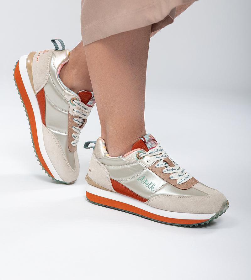 Anekke Beige Smart Sneakers Superdescuento