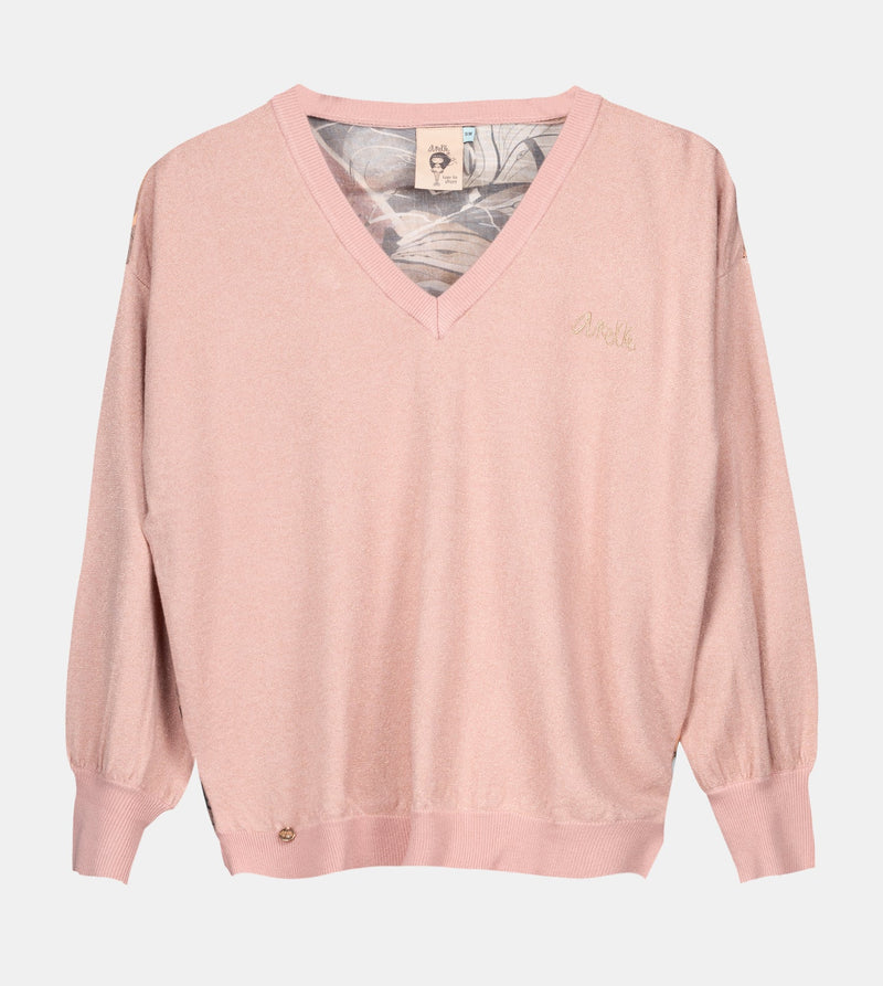 Anekke Pink sweater with printed back Limitado a 3 días