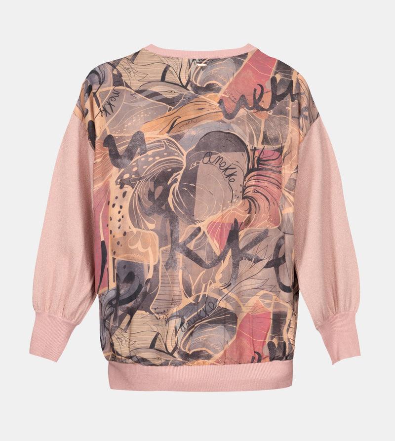 Anekke Pink sweater with printed back Limitado a 3 días