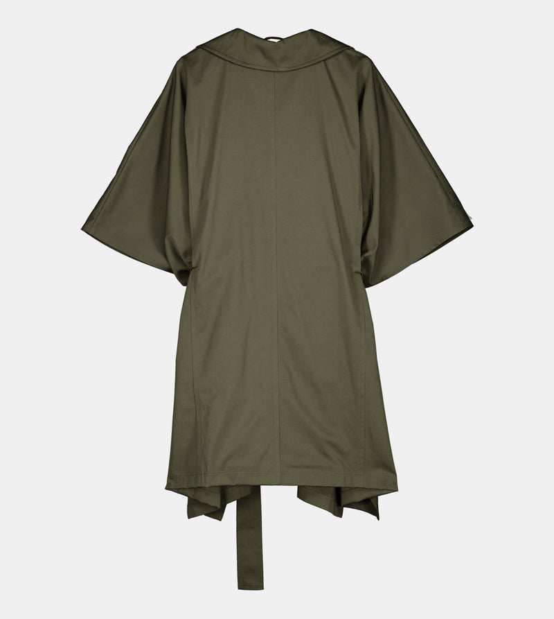 Anekke Green cape-style trench coat Última moda