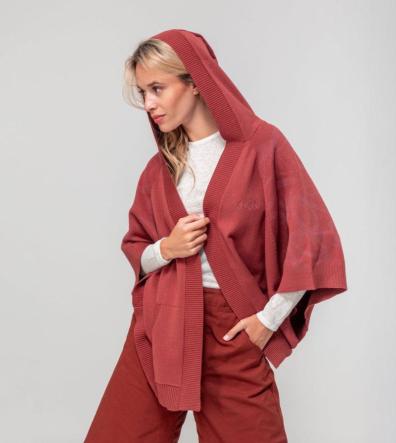 Anekke Red poncho-style jacket Ofertas especiales