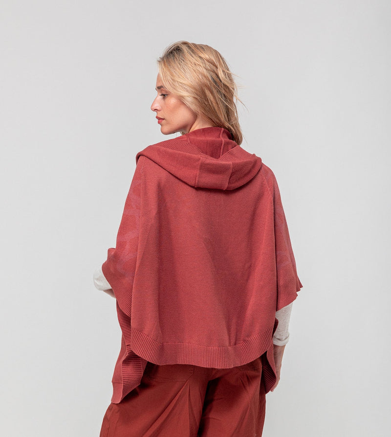 Anekke Red poncho-style jacket Ofertas especiales
