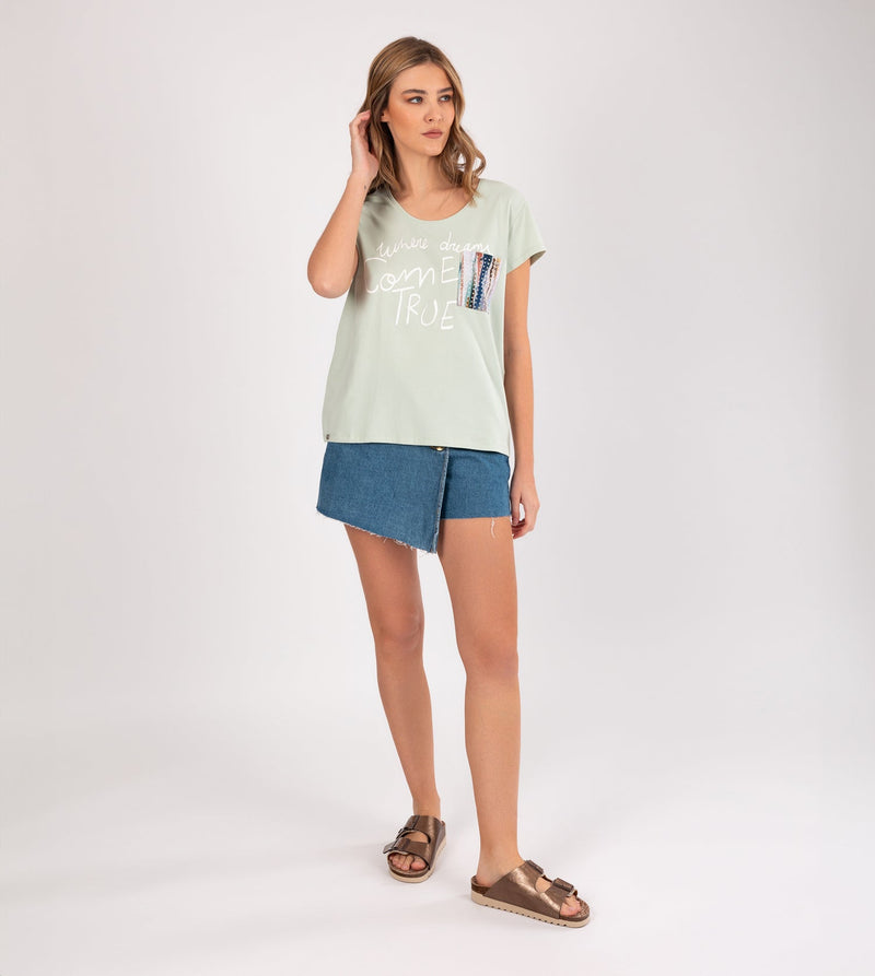 Anekke Studio green T-shirt Rebajas top