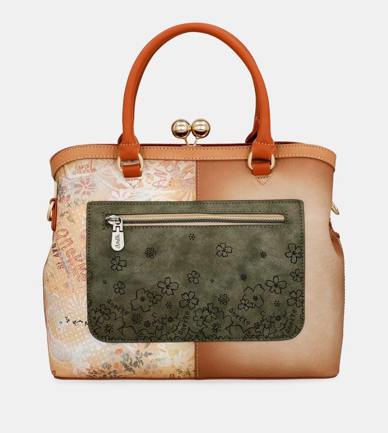Anekke Peace & Love camel kiss clasp bag Último día