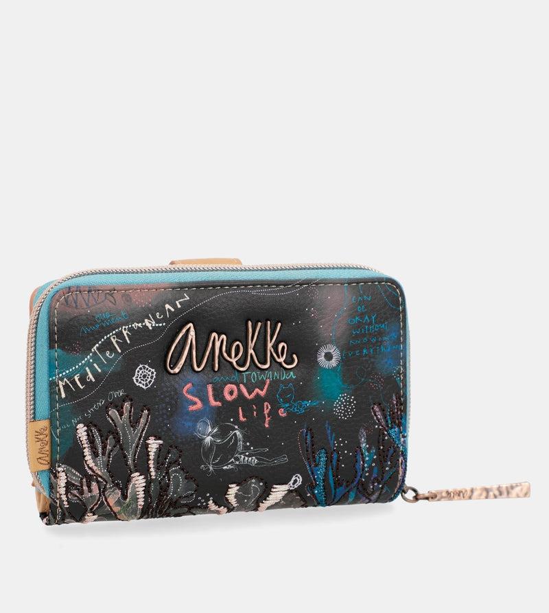 Anekke Coral black coin purse wallet En oferta