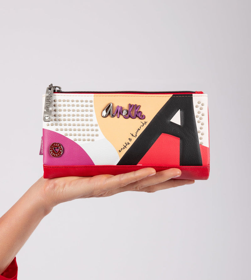 Anekke Fashion flexible large RFID wallet En línea
