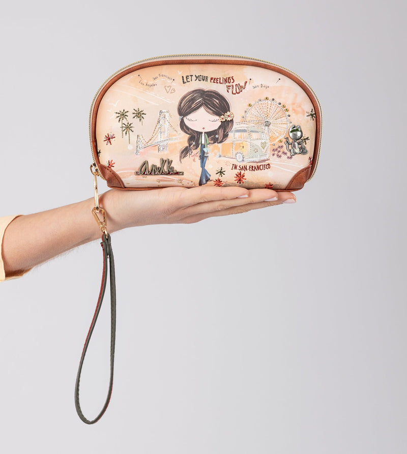 Anekke Peace & Love camel RFID holdall bag Outlet online