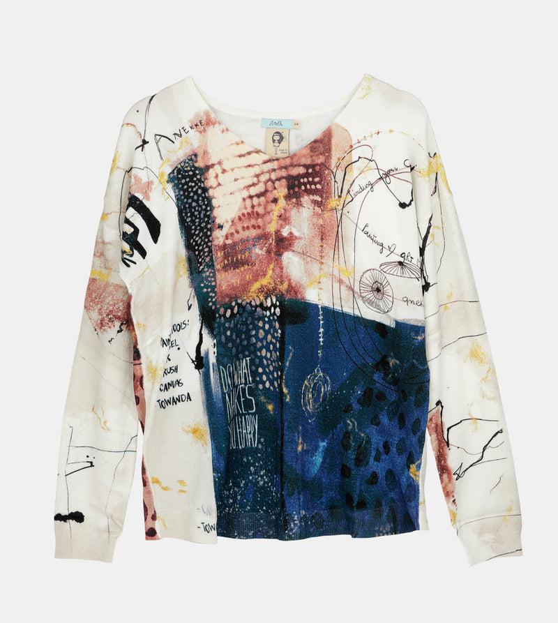 Anekke Brush Patterned Sweater Ofertas de temporada