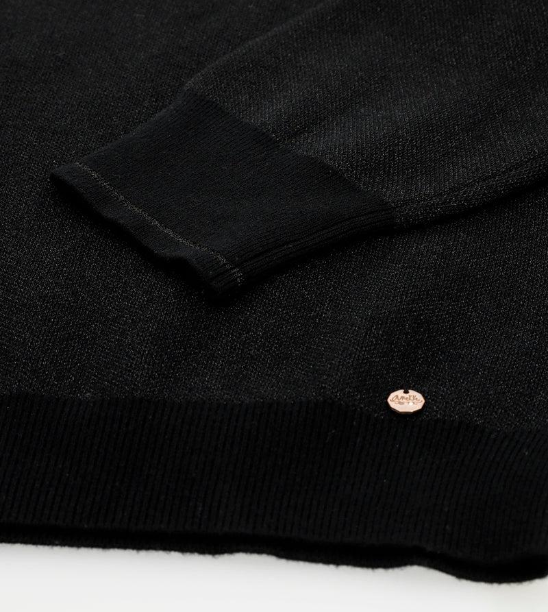 Anekke Black Contemporary Sweater Devoluciones gratuitas