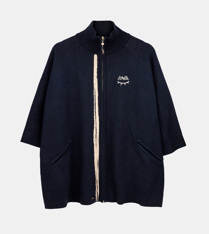 Anekke Navy Blue Shodō Jacket Outlet