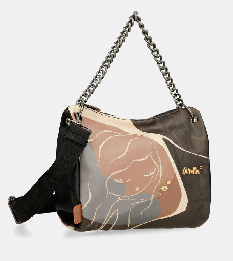 Anekke Heartbeat crossbody bag with metal handle Oferta especial