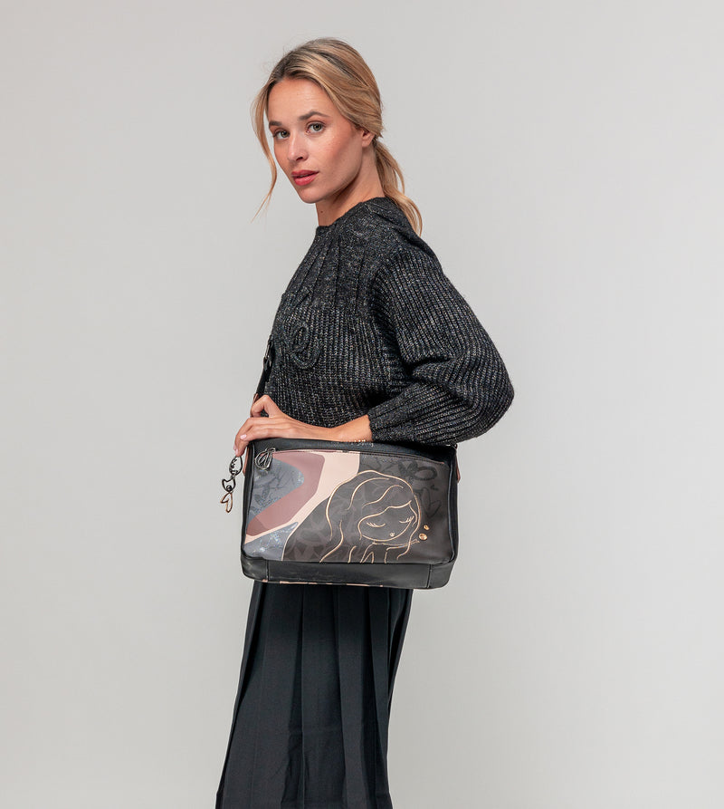 Anekke Heartbeat crossbody bag with metal handle Oferta especial