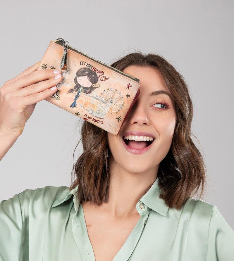 Anekke Peace & Love camel flexible RFID wallet Últimos 2 días