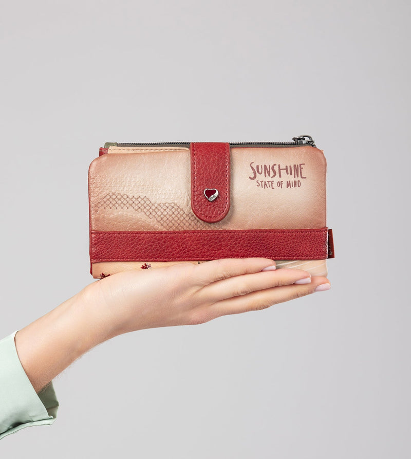 Anekke Peace & Love camel flexible RFID wallet Últimos 2 días