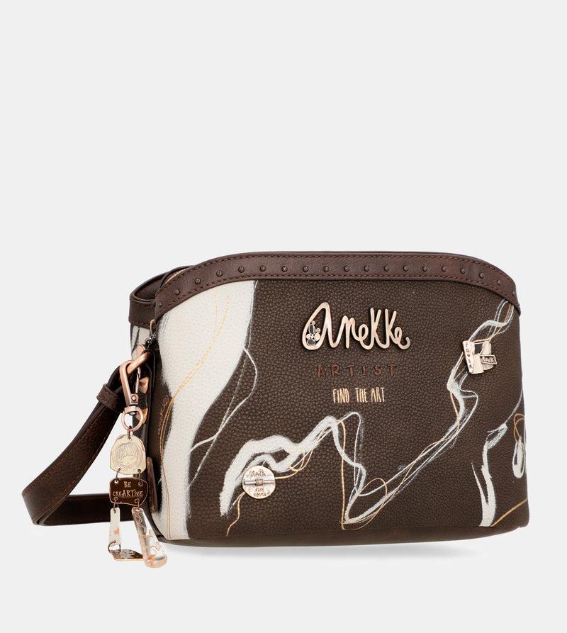 Anekke Nature Shodō brown 3 compartments shoulder bag Tienda de fábrica