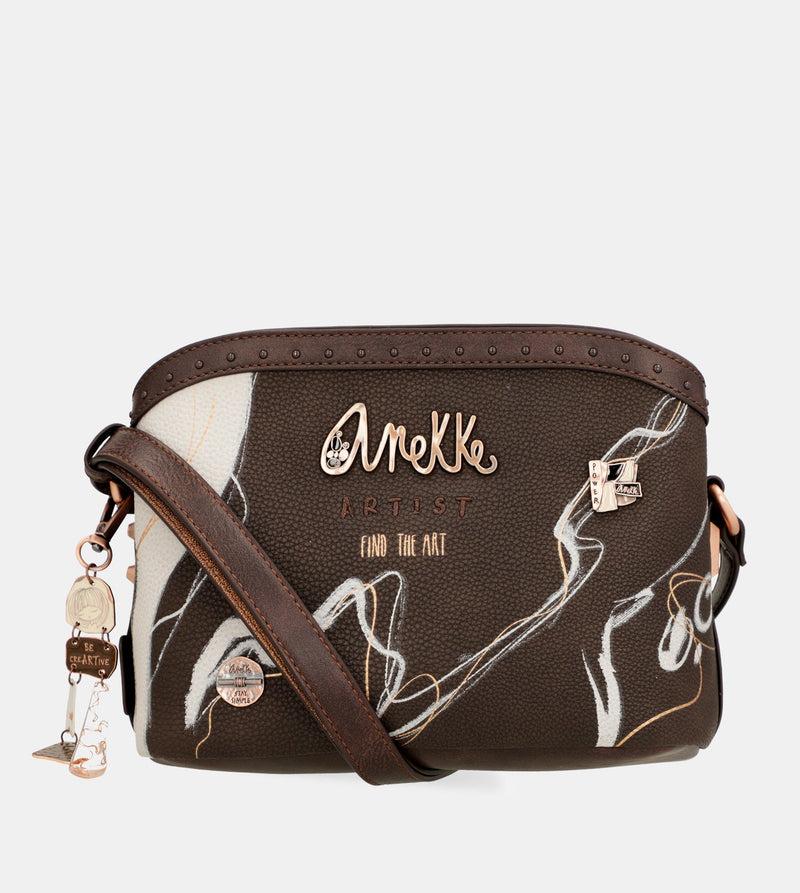 Anekke Nature Shodō brown 3 compartments shoulder bag Tienda de fábrica