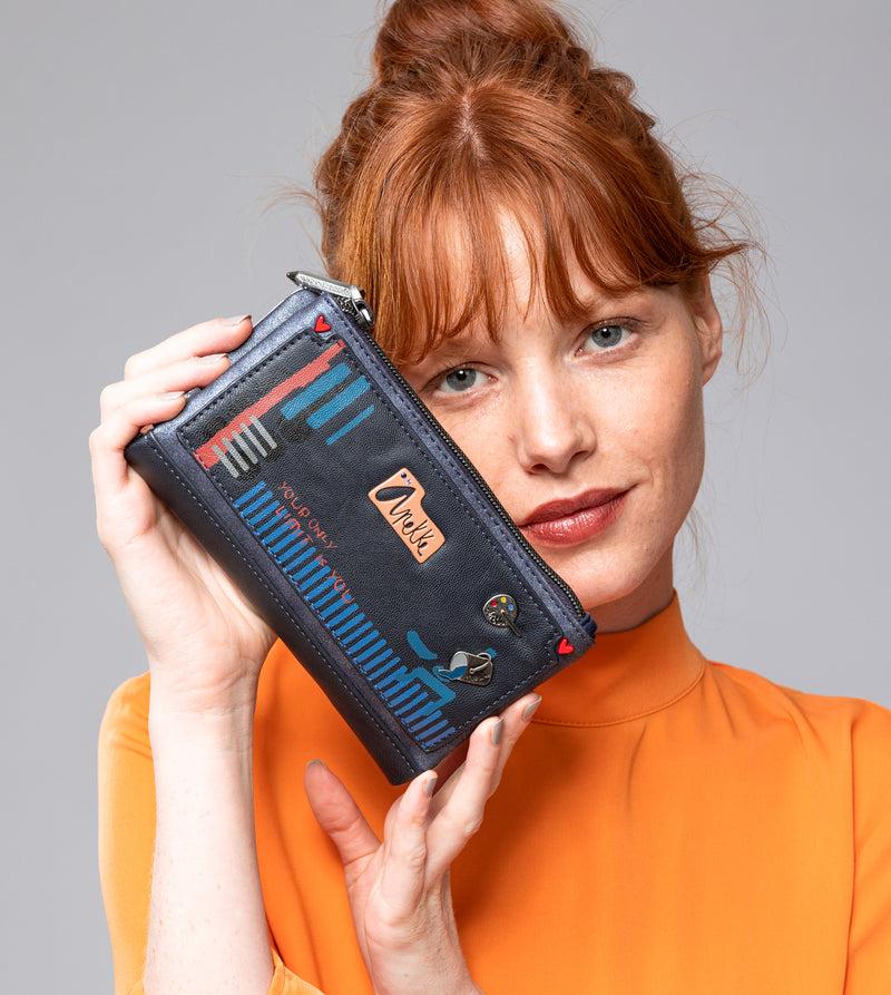 Anekke Nagare Large Flexible RFID Wallet Última moda