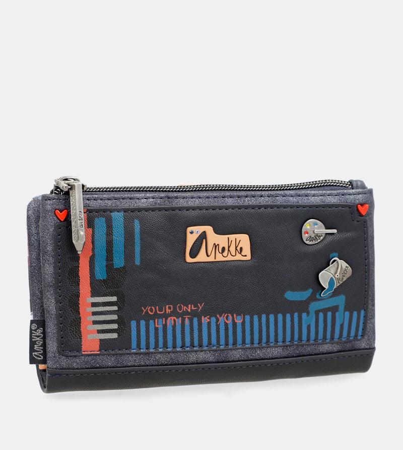 Anekke Nagare Large Flexible RFID Wallet Última moda