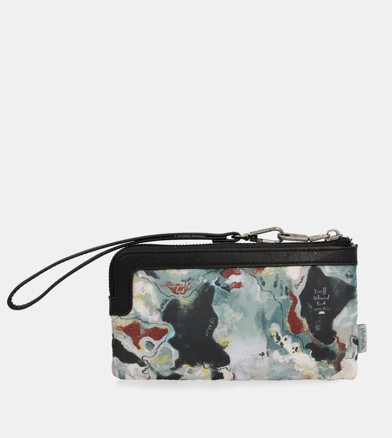 Anekke Nature Woods coin purse with hand strap Rebajas