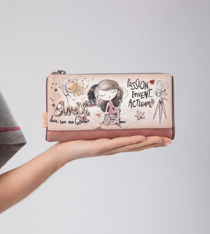Anekke Hollywood flexible large RFID wallet Rebajas baratas