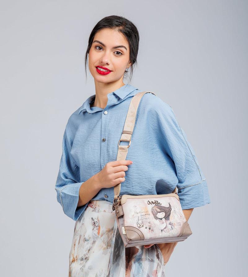 Anekke Double compartment crossbody bag Memories Oferta especial de fábrica
