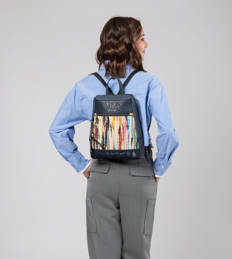 Anekke Studio navy blue pearl backpack Grandes ahorros